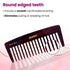 AGARO Hand Made Cellulose Acetate Comb HMC80, All Fine Tooth Dressing Comb, Smooth Rounded Teeth, Hair Styling, Hair Brushing, Hair Dressing, Brown